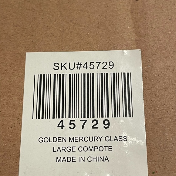 Celebrating Home -Home Interiors Golden Mercury Glass Large Compote. NEW IN BOX! - Picture 4 of 6